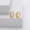 Silver Leaf Hoop Earrings - Velvet Haven