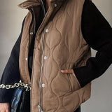 Darcy | Chic Lightweight Button-Up Puffer Vest