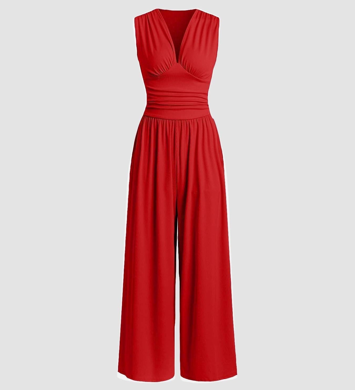 Lucy | Chic Sleeveless Wide-Leg Jumpsuit