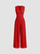 Lucy | Chic Sleeveless Wide-Leg Jumpsuit - Velvet Haven