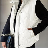 Darcy | Chic Lightweight Button-Up Puffer Vest
