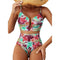 Saar | Sculpting Printed High-Waisted Bikini Set - Velvet Haven