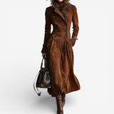 Nathaly | Suede Trench Coat