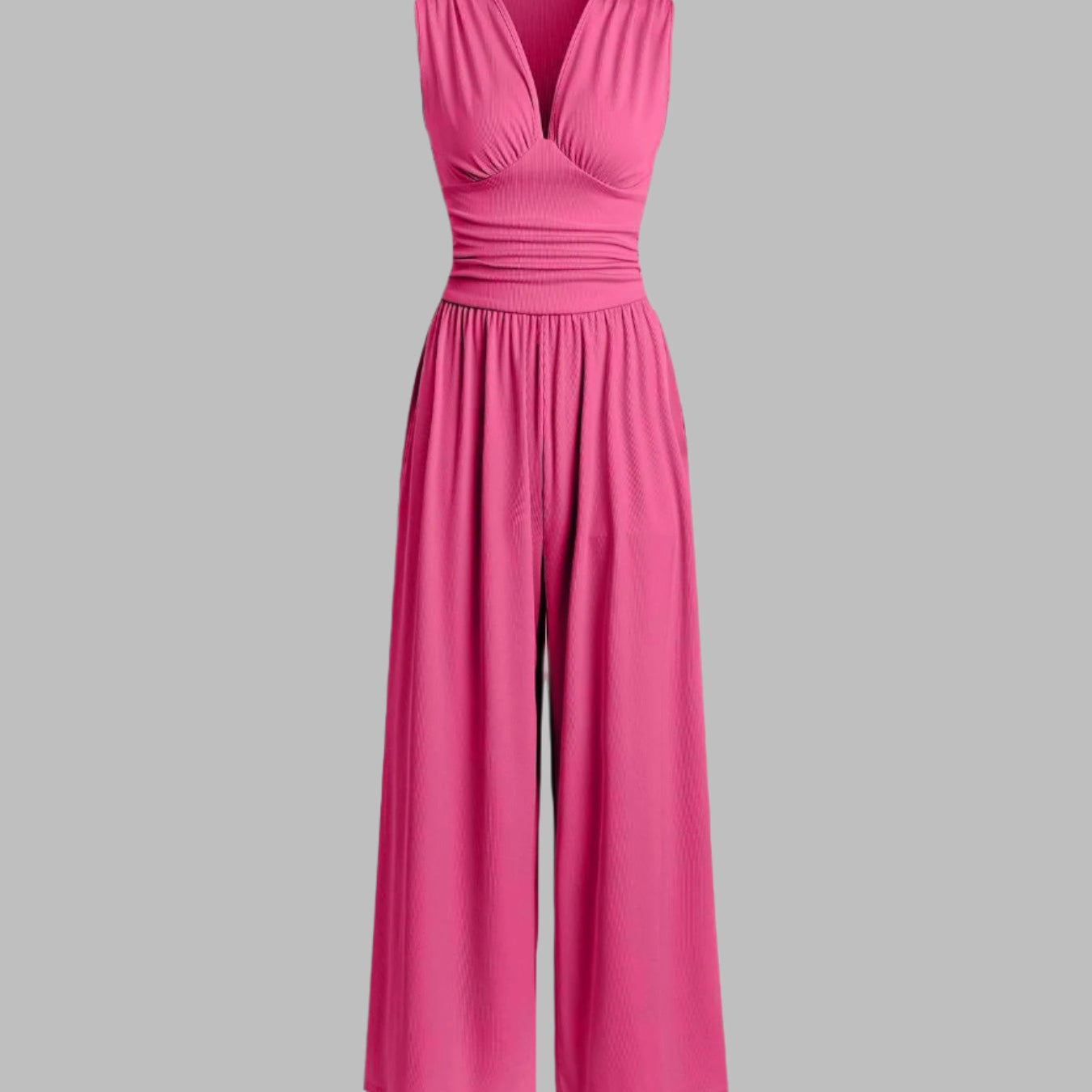 Lucy | Chic Sleeveless Wide-Leg Jumpsuit - Velvet Haven