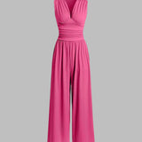 Lucy | Chic Sleeveless Wide-Leg Jumpsuit