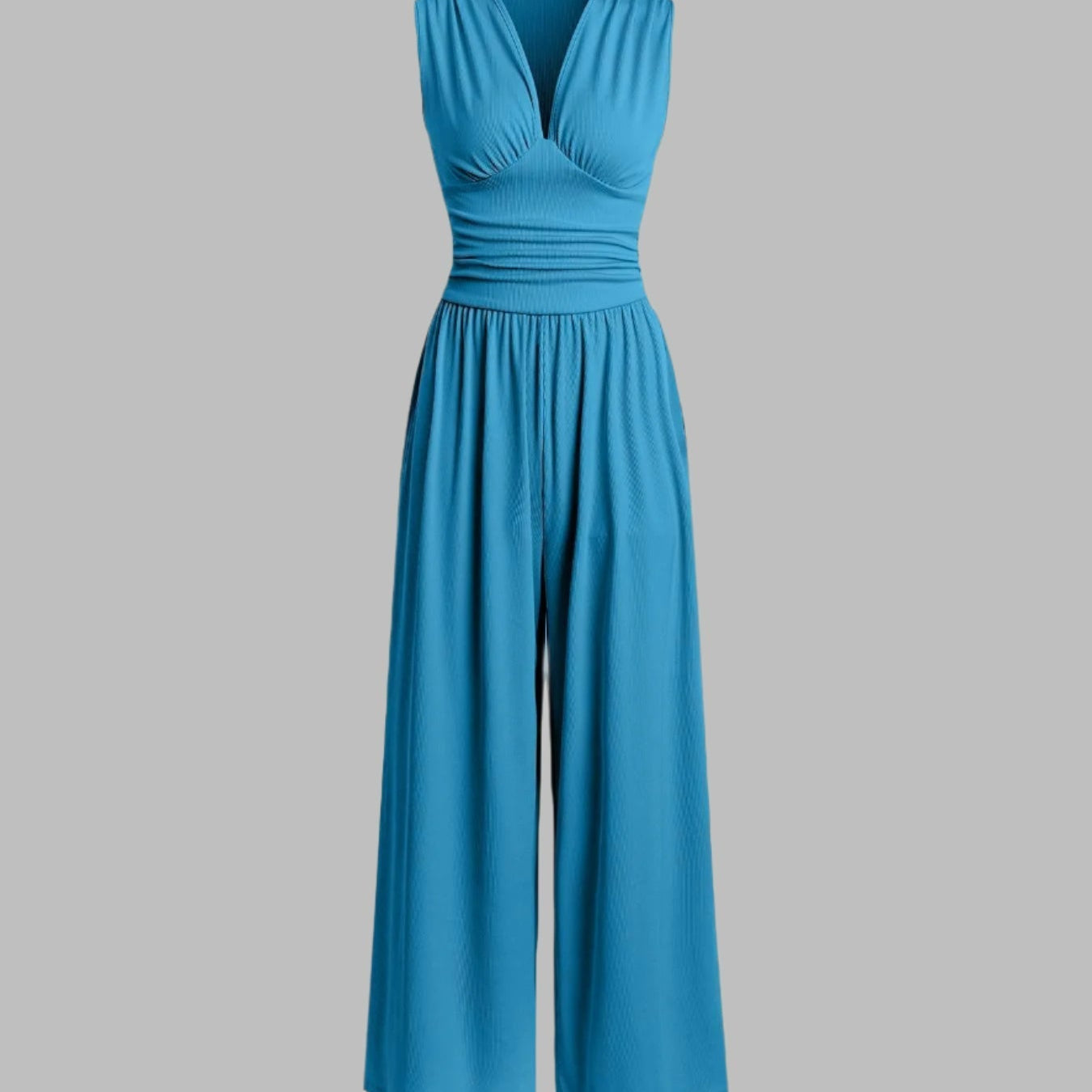 Lucy | Chic Sleeveless Wide-Leg Jumpsuit - Velvet Haven