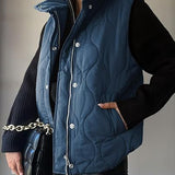 Darcy | Chic Lightweight Button-Up Puffer Vest