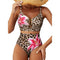 Saar | Sculpting Printed High-Waisted Bikini Set - Velvet Haven