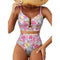Saar | Sculpting Printed High-Waisted Bikini Set - Velvet Haven