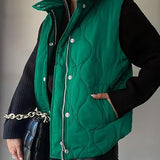 Darcy | Chic Lightweight Button-Up Puffer Vest