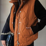 Darcy | Chic Lightweight Button-Up Puffer Vest