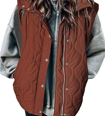 Darcy | Chic Lightweight Button-Up Puffer Vest