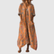 Solenya | Casual Long Sleeve Maxi Dress - Velvet Haven