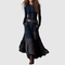 Anna | Suede Maxi Dress - Velvet Haven