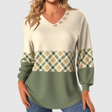 Annelie | Checked Detail Sweatshirt