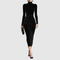Lila | Elegant Velvet High-Neck Dress - Velvet Haven