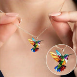 MALIA™ | Hummingbird Jewellery Set (Earrings & Necklace)