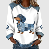 Lola | Dog Patchwork Sweatshirt