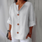 Caroline | Lightweight Linen Shirt - Velvet Haven