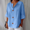 Caroline | Lightweight Linen Shirt - Velvet Haven