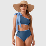 Marit | High-Waisted One-Shoulder Bikini Set