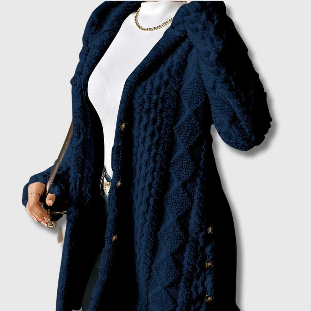 Anabelle | Cozy Hooded Teddy Coat