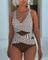 Wendy | Wrap-Front Cross-Detail Swimsuit - Velvet Haven
