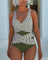 Wendy | Wrap-Front Cross-Detail Swimsuit - Velvet Haven