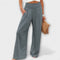 Thearya | Casual Wide Trousers - Velvet Haven