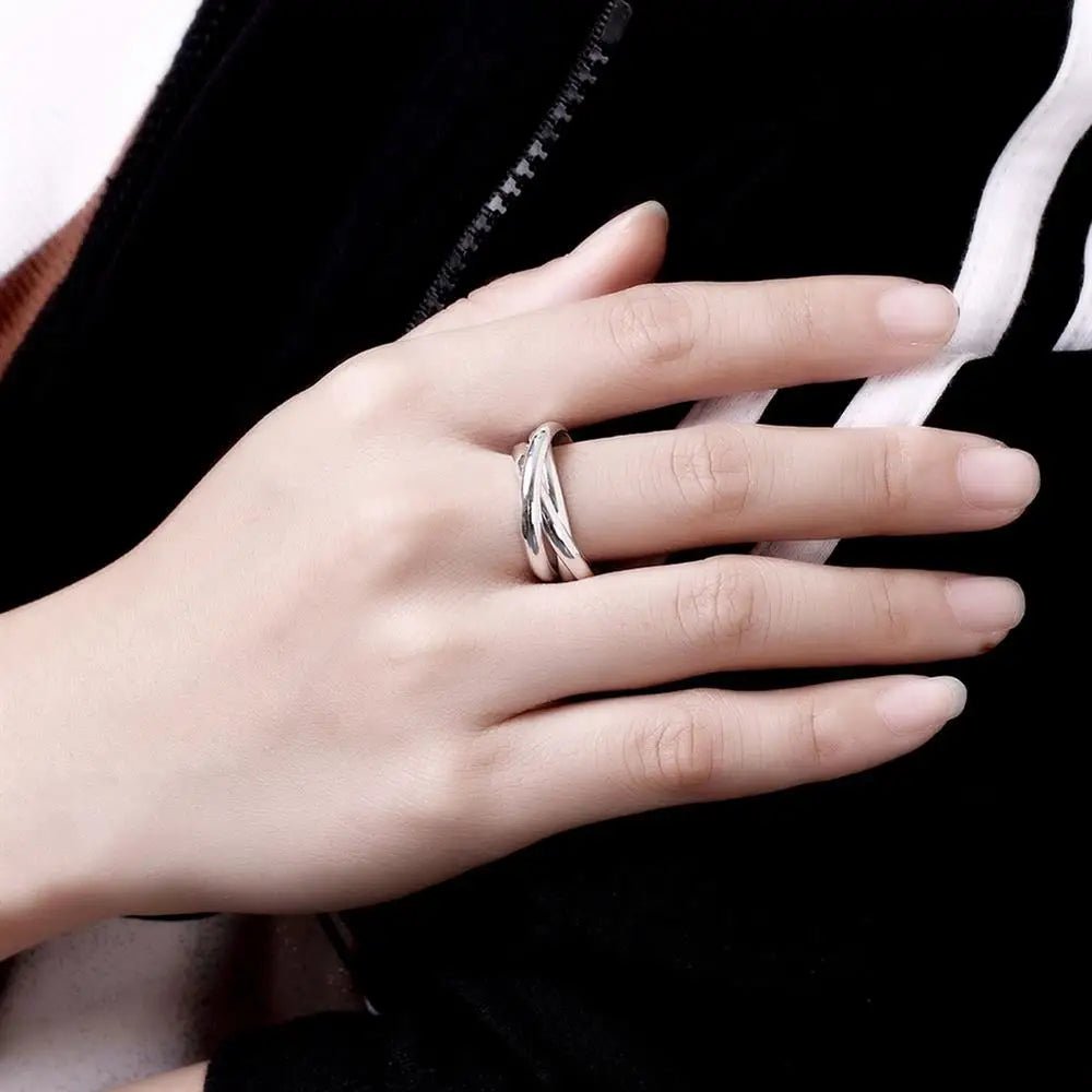Romantic Sterling Silver Charm Ring - Velvet Haven