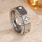 Shining Clover & Crystal Ring - Velvet Haven