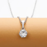 Classic Zirconia Pendant Necklace