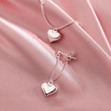 Antique Geometric Heart-Shaped Hoop Earrings