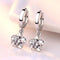 Sterling Silver Purple and White Zircon Earrings - Velvet Haven