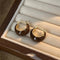Vintage U-Shaped Hoop Earrings - Velvet Haven