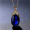 Sophisticated Crystal and Opal Drop Pendant Necklace - Velvet Haven
