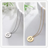Elegant Gold Letter Pendant Necklace
