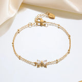 Elegant Sparkling Crystal Charm Bracelet