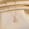 Romantic Pink Sakura Stainless Steel Necklace - Velvet Haven
