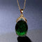 Sophisticated Crystal and Opal Drop Pendant Necklace - Velvet Haven