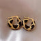 Vintage U-Shaped Hoop Earrings - Velvet Haven
