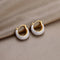 Vintage U-Shaped Hoop Earrings - Velvet Haven