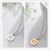 Elegant Gold Letter Pendant Necklace