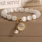 Beaded Bracelet with Lucky Cat Pendant - Velvet Haven