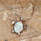 Vintage Gold Green Fire Opal Turtle Pendant Necklace - Velvet Haven