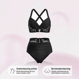 Sabine | 2-in-1 High-Waisted Mesh-Detail Bikini Set