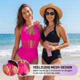 Sabine | 2-in-1 High-Waisted Mesh-Detail Bikini Set