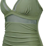 Serena | Sculpting Mesh V-Neck Swimsuit