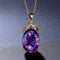 Sophisticated Crystal and Opal Drop Pendant Necklace - Velvet Haven
