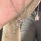 Elegant Metal Wrinkled Flower Pendant Necklace - Velvet Haven
